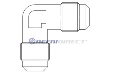 brass fittings Castel, elbows Mod. 7210/2 1/4 X 1/4 SAE